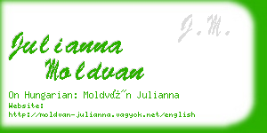 julianna moldvan business card